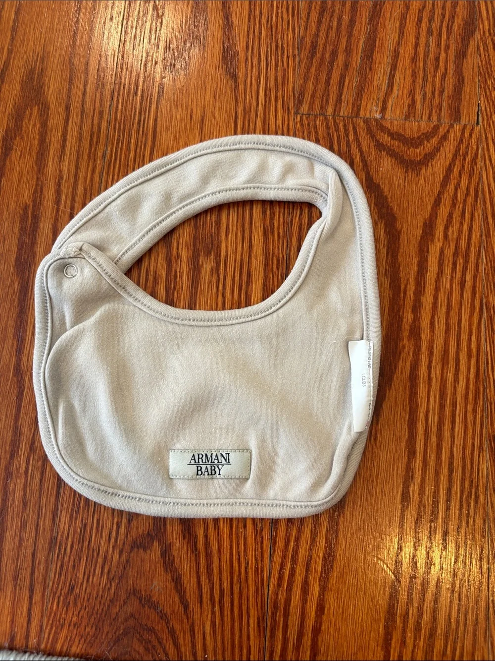 Emporio Armani White and Beige Baby Bibs - Set of 2